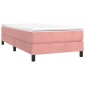 vidaXL Πλαίσιο Κρεβατιού Boxspring Ροζ 100x200 εκ. Βελούδινο