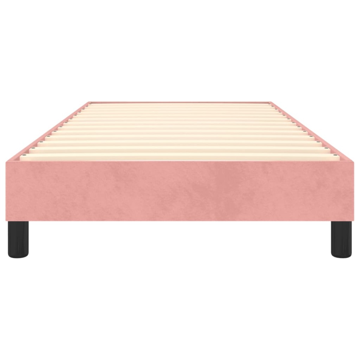 vidaXL Πλαίσιο Κρεβατιού Boxspring Ροζ 100x200 εκ. Βελούδινο