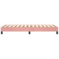 vidaXL Πλαίσιο Κρεβατιού Boxspring Ροζ 100x200 εκ. Βελούδινο