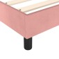 vidaXL Πλαίσιο Κρεβατιού Boxspring Ροζ 100x200 εκ. Βελούδινο