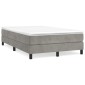 vidaXL Πλαίσιο Κρεβατιού Boxspring Ανοιχτό Γκρι 120x200 εκ. Βελούδινο
