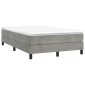 vidaXL Πλαίσιο Κρεβατιού Boxspring Ανοιχτό Γκρι 120x200 εκ. Βελούδινο