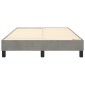 vidaXL Πλαίσιο Κρεβατιού Boxspring Ανοιχτό Γκρι 120x200 εκ. Βελούδινο