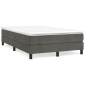 vidaXL Πλαίσιο Κρεβατιού Boxspring Σκούρο Γκρι 120x200 εκ. Βελούδινο