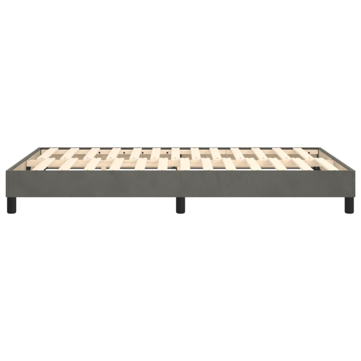 vidaXL Πλαίσιο Κρεβατιού Boxspring Σκούρο Γκρι 120x200 εκ. Βελούδινο