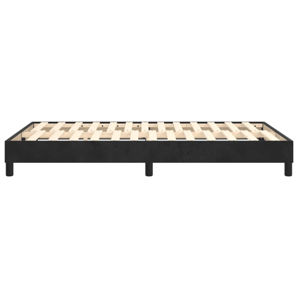vidaXL Πλαίσιο Κρεβατιού Boxspring Μαύρο 120 x 200 εκ. Βελούδινο