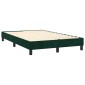 vidaXL Πλαίσιο Κρεβατιού Boxspring Σκούρο Πράσινο 120x200 εκ Βελούδινο