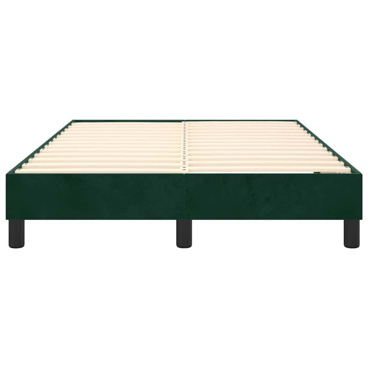 vidaXL Πλαίσιο Κρεβατιού Boxspring Σκούρο Πράσινο 120x200 εκ Βελούδινο