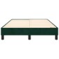 vidaXL Πλαίσιο Κρεβατιού Boxspring Σκούρο Πράσινο 120x200 εκ Βελούδινο