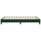 vidaXL Πλαίσιο Κρεβατιού Boxspring Σκούρο Πράσινο 120x200 εκ Βελούδινο