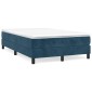 vidaXL Πλαίσιο Κρεβατιού Boxspring Σκούρο Μπλε 120x200 εκ. Βελούδινο