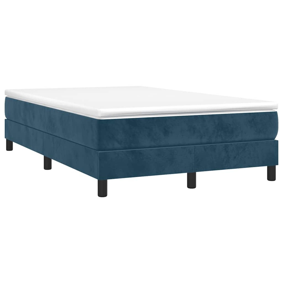 vidaXL Πλαίσιο Κρεβατιού Boxspring Σκούρο Μπλε 120x200 εκ. Βελούδινο
