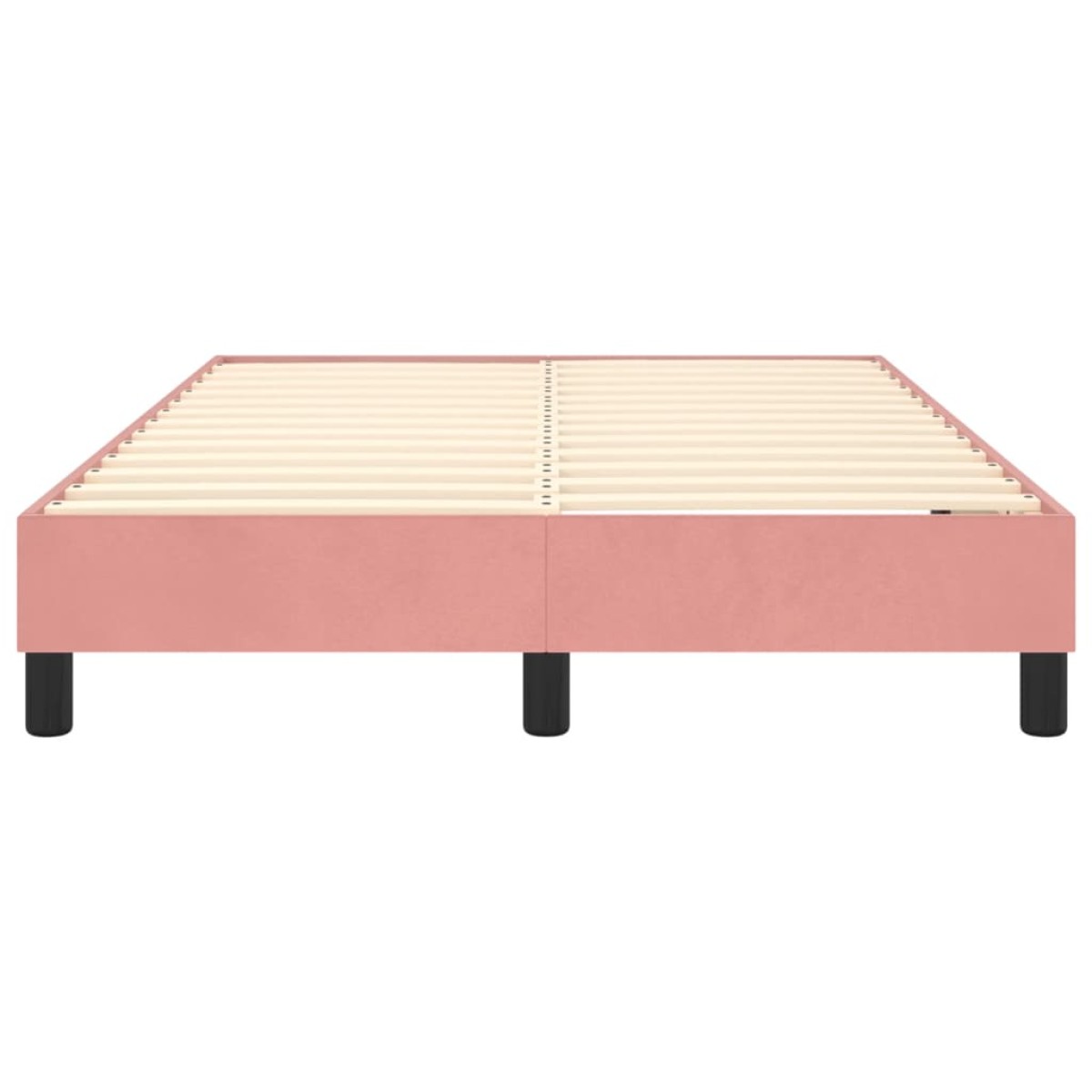 vidaXL Πλαίσιο Κρεβατιού Boxspring Ροζ 120 x 200 εκ. Βελούδινο