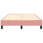 vidaXL Πλαίσιο Κρεβατιού Boxspring Ροζ 120 x 200 εκ. Βελούδινο