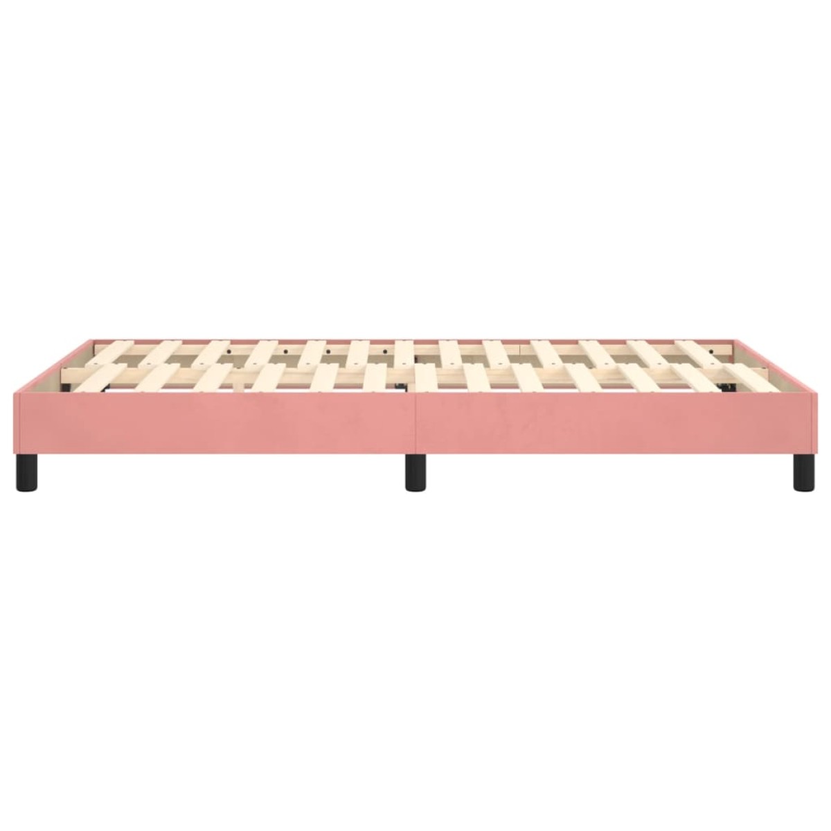 vidaXL Πλαίσιο Κρεβατιού Boxspring Ροζ 120 x 200 εκ. Βελούδινο