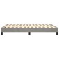vidaXL Πλαίσιο Κρεβατιού Boxspring Ανοιχτό Γκρι 140x190 εκ. Βελούδινο