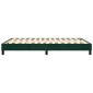 vidaXL Πλαίσιο Κρεβατιού Boxspring Σκούρο Πράσινο 140x190 εκ Βελούδινο