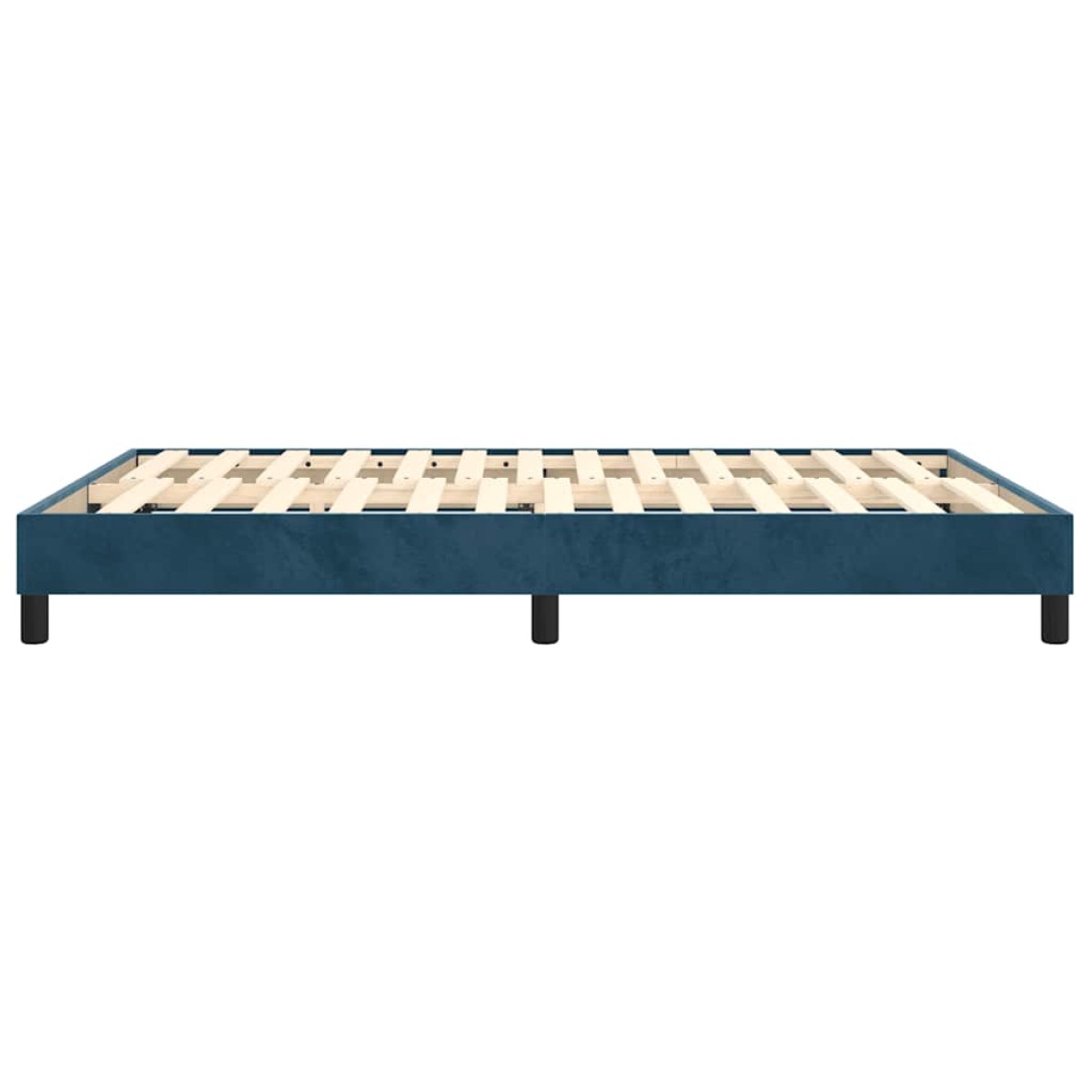 vidaXL Πλαίσιο Κρεβατιού Boxspring Σκούρο Μπλε 140x190 εκ. Βελούδινο