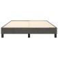 vidaXL Πλαίσιο Κρεβατιού Boxspring Σκούρο Γκρι 140x200 εκ. Βελούδινο