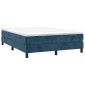 vidaXL Πλαίσιο Κρεβατιού Boxspring Σκούρο Μπλε 140x200 εκ. Βελούδινο