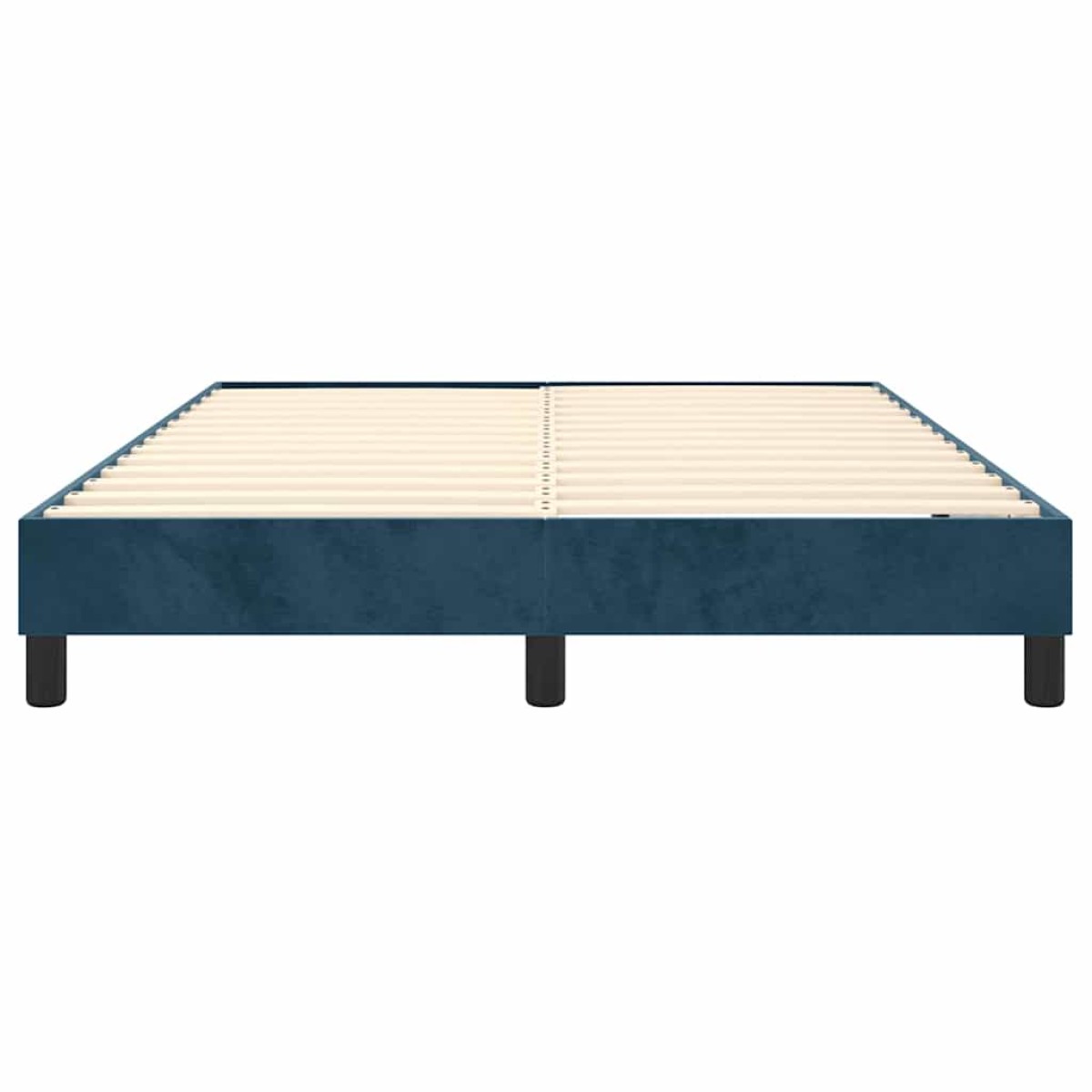 vidaXL Πλαίσιο Κρεβατιού Boxspring Σκούρο Μπλε 140x200 εκ. Βελούδινο