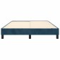 vidaXL Πλαίσιο Κρεβατιού Boxspring Σκούρο Μπλε 140x200 εκ. Βελούδινο