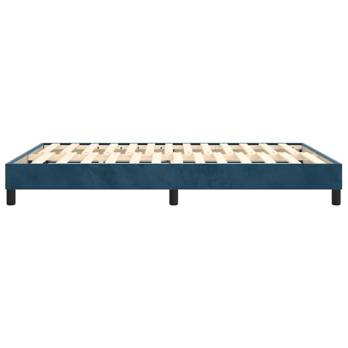 vidaXL Πλαίσιο Κρεβατιού Boxspring Σκούρο Μπλε 140x200 εκ. Βελούδινο