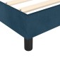 vidaXL Πλαίσιο Κρεβατιού Boxspring Σκούρο Μπλε 140x200 εκ. Βελούδινο