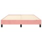 vidaXL Πλαίσιο Κρεβατιού Boxspring Ροζ 140x200 εκ. Βελούδινο