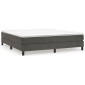 vidaXL Πλαίσιο Κρεβατιού Boxspring Σκούρο Γκρι 160x200 εκ. Βελούδινο