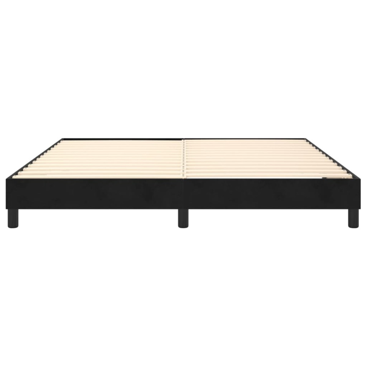 vidaXL Πλαίσιο Κρεβατιού Boxspring Μαύρο 160x200 εκ. Βελούδινο