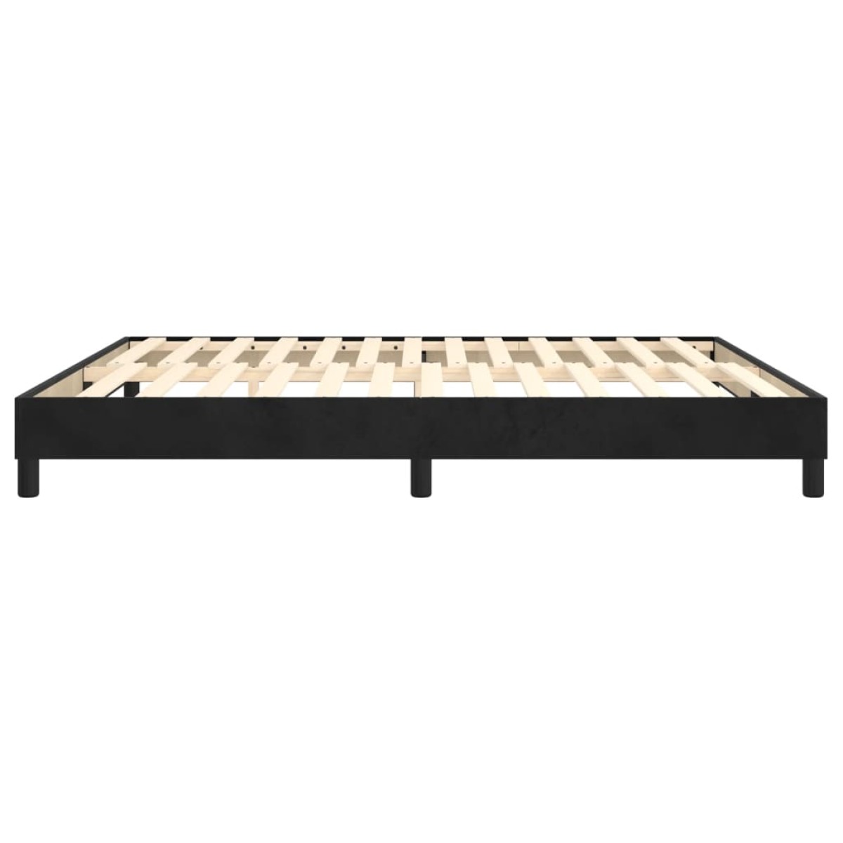 vidaXL Πλαίσιο Κρεβατιού Boxspring Μαύρο 160x200 εκ. Βελούδινο