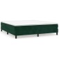 vidaXL Πλαίσιο Κρεβατιού Boxspring Σκούρο Πράσινο 160x200 εκ Βελούδινο