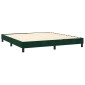vidaXL Πλαίσιο Κρεβατιού Boxspring Σκούρο Πράσινο 160x200 εκ Βελούδινο