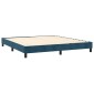 vidaXL Πλαίσιο Κρεβατιού Boxspring Σκούρο Μπλε 160x200 εκ. Βελούδινο