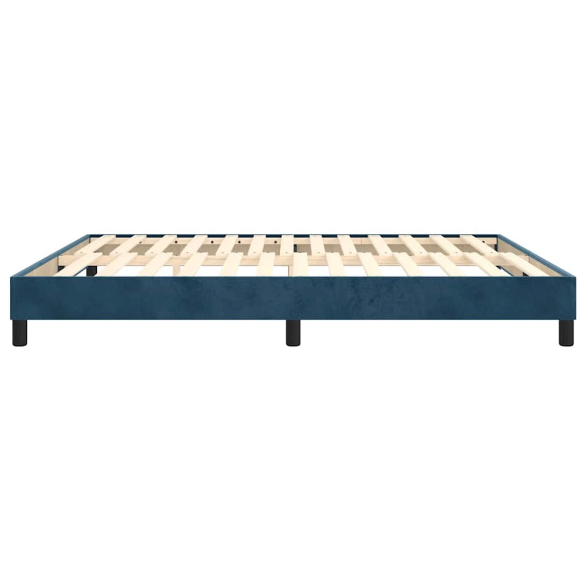 vidaXL Πλαίσιο Κρεβατιού Boxspring Σκούρο Μπλε 160x200 εκ. Βελούδινο