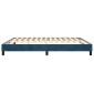 vidaXL Πλαίσιο Κρεβατιού Boxspring Σκούρο Μπλε 160x200 εκ. Βελούδινο