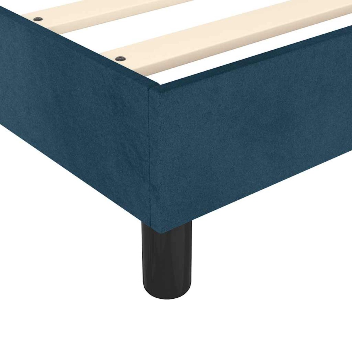 vidaXL Πλαίσιο Κρεβατιού Boxspring Σκούρο Μπλε 160x200 εκ. Βελούδινο
