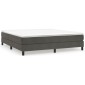 vidaXL Πλαίσιο Κρεβατιού Boxspring Σκούρο Γκρι 180x200 εκ. Βελούδινο