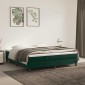 vidaXL Πλαίσιο Κρεβατιού Boxspring Σκούρο Πράσινο 180x200 εκ Βελούδινο