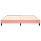 vidaXL Πλαίσιο Κρεβατιού Boxspring Ροζ 180x200 εκ. Βελούδινο