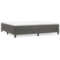 vidaXL Πλαίσιο Κρεβατιού Boxspring Σκούρο Γκρι 200x200 εκ. Βελούδινο