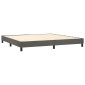 vidaXL Πλαίσιο Κρεβατιού Boxspring Σκούρο Γκρι 200x200 εκ. Βελούδινο