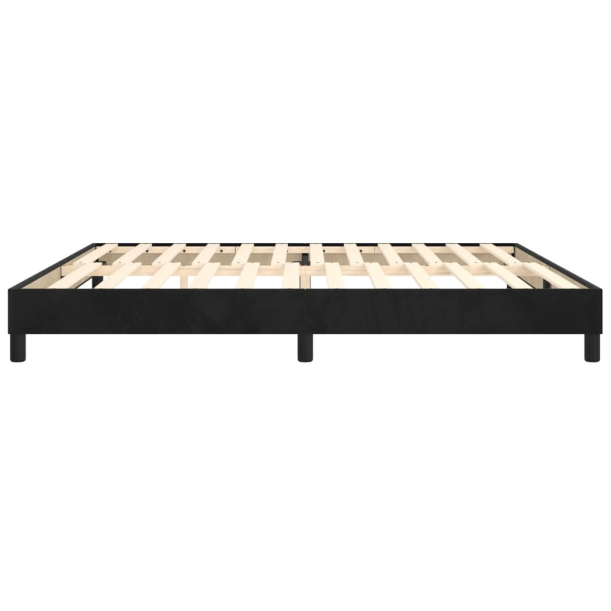 vidaXL Πλαίσιο Κρεβατιού Boxspring Μαύρο 200x200 εκ. Βελούδινο