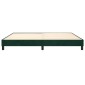 vidaXL Πλαίσιο Κρεβατιού Boxspring Σκούρο Πράσινο 200x200 εκ Βελούδινο
