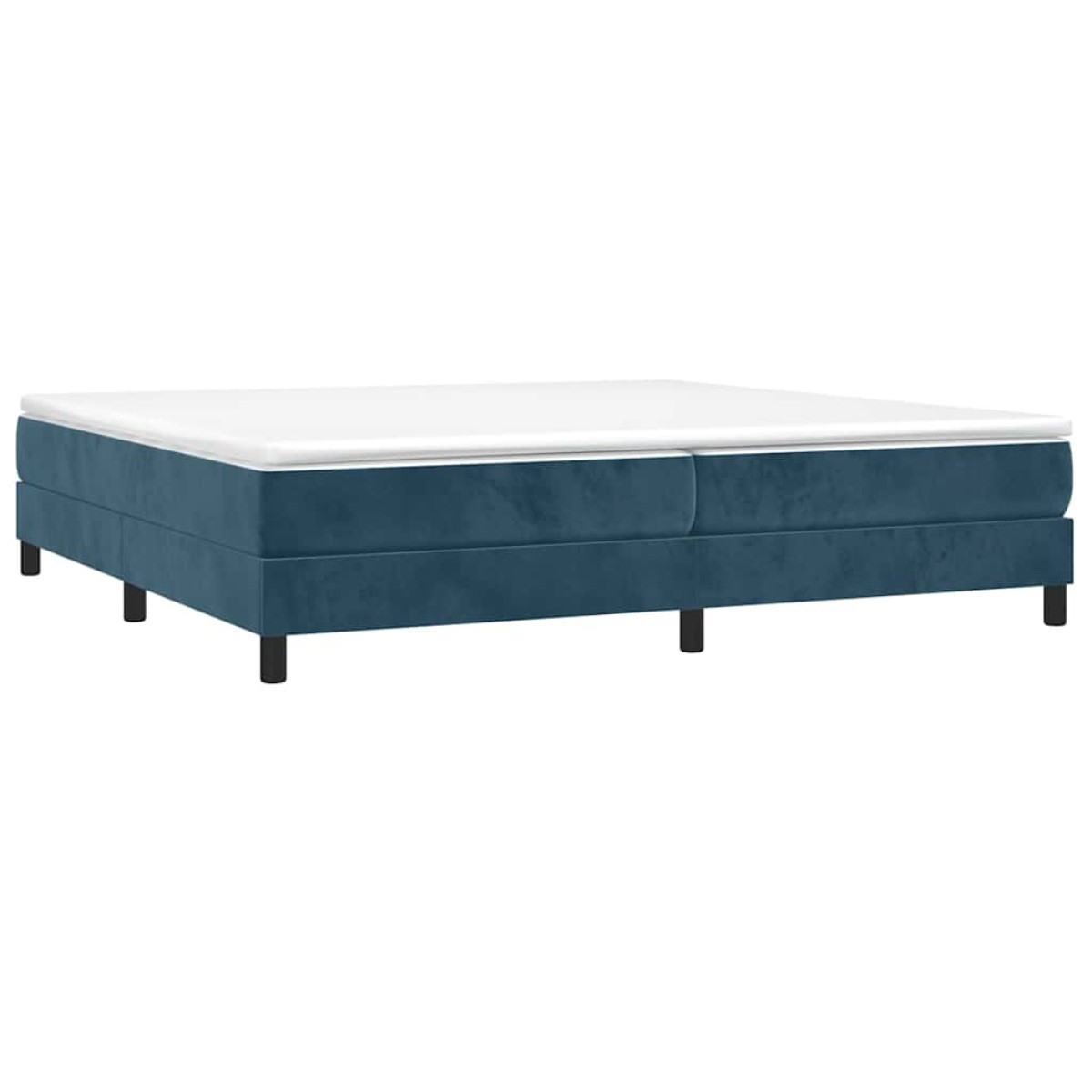vidaXL Πλαίσιο Κρεβατιού Boxspring Σκούρο Μπλε 200x200 εκ. Βελούδινο