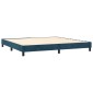 vidaXL Πλαίσιο Κρεβατιού Boxspring Σκούρο Μπλε 200x200 εκ. Βελούδινο