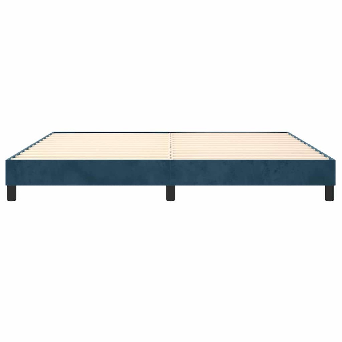 vidaXL Πλαίσιο Κρεβατιού Boxspring Σκούρο Μπλε 200x200 εκ. Βελούδινο