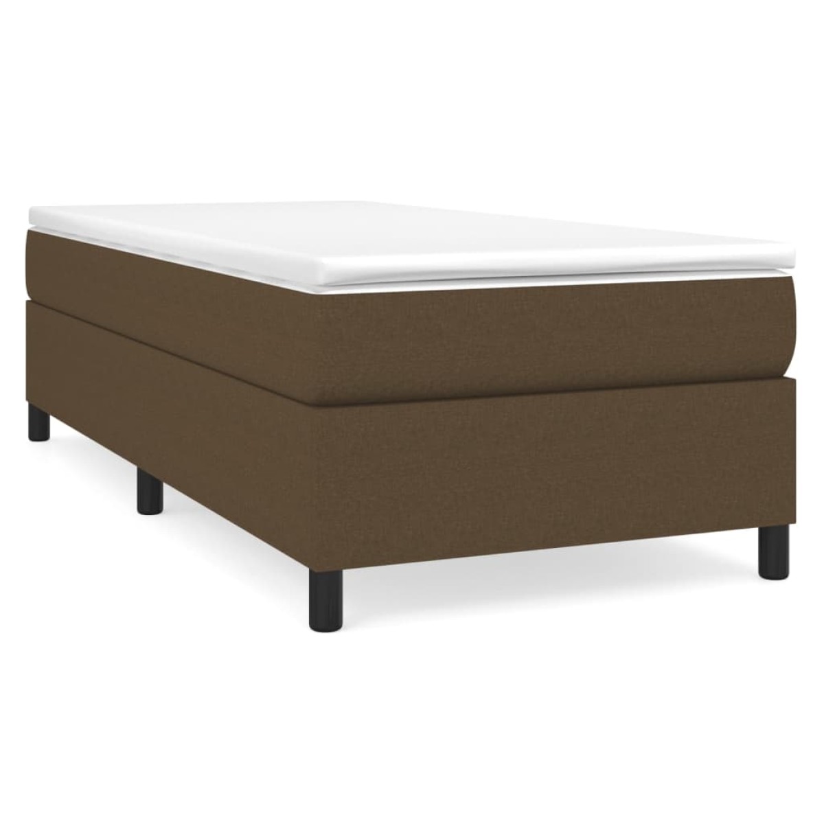 vidaXL Πλαίσιο Κρεβατιού Boxspring Σκούρο Καφέ 80x200 εκ. Υφασμάτινο