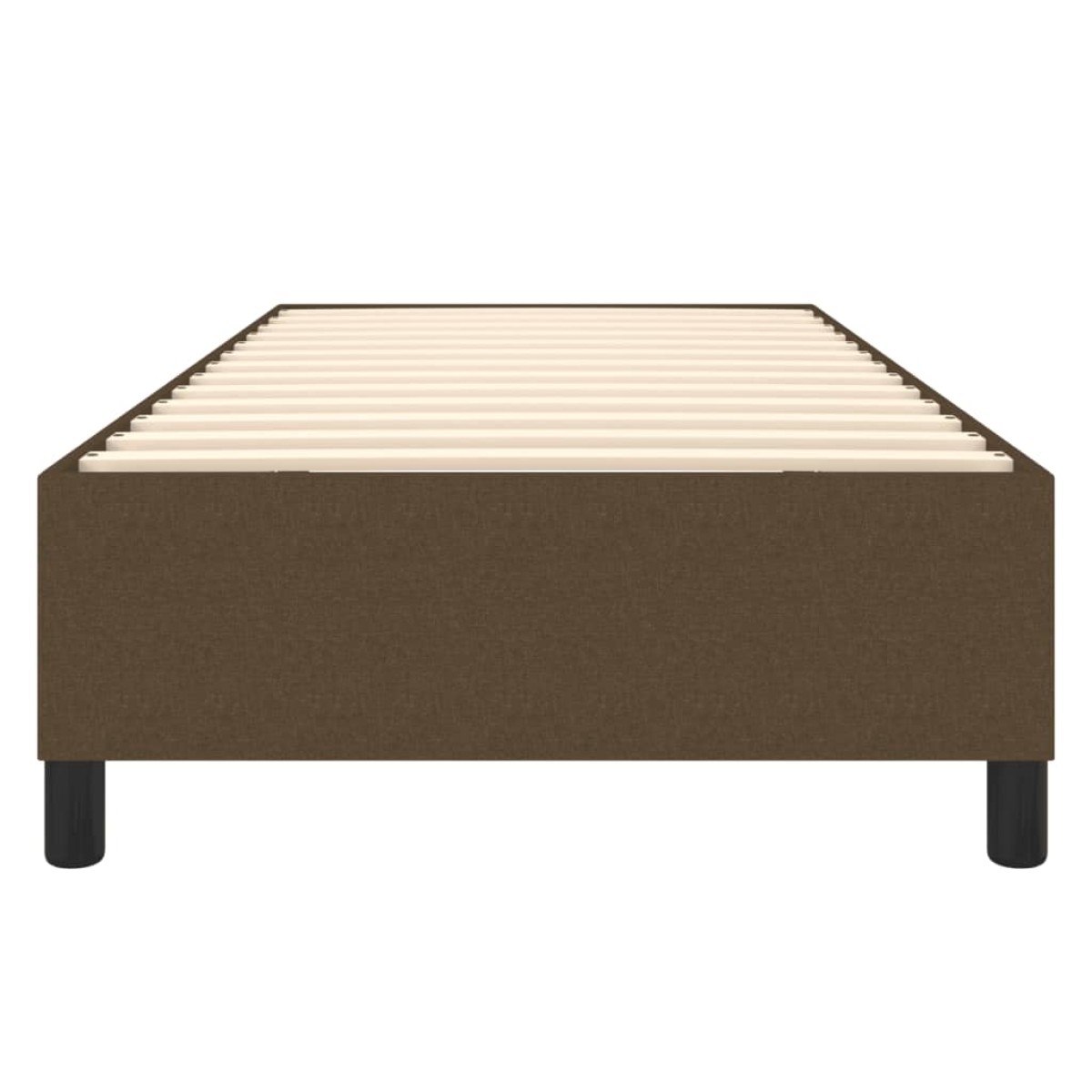 vidaXL Πλαίσιο Κρεβατιού Boxspring Σκούρο Καφέ 80x200 εκ. Υφασμάτινο